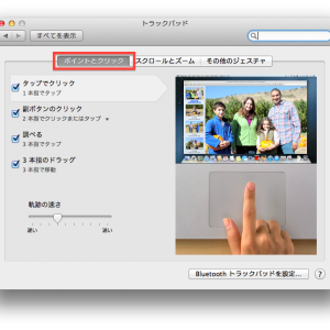 3トラックパッド設定の画像
